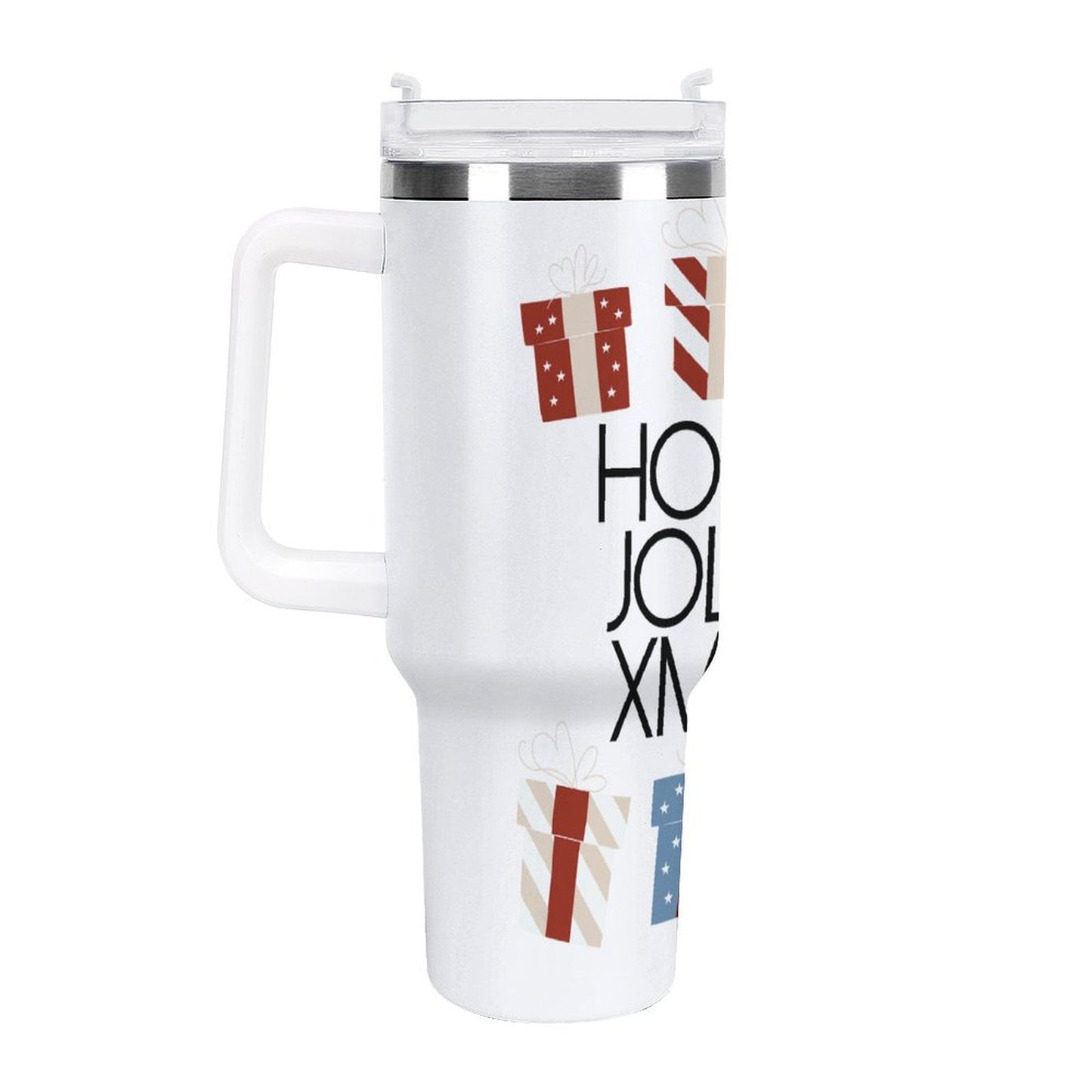 PHDT00208 POD US Local Tumbler 40 oz Large Capacity Car Cup Christmas Pendant, Red