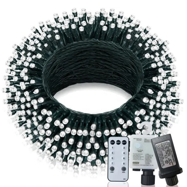 US Local Christmas Lights Outdoor, 197 FT 580 LED Christmas Decorations Lights