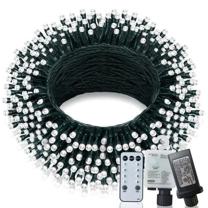 US Local Christmas Lights Outdoor, 197 FT 580 LED Christmas Decorations Lights