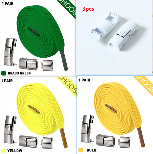 Press Lock Shoelaces Without Ties Elastic Laces Sneaker 8MM Widened Flat No Tie Shoe Laces Kids Shoelace For Shoes