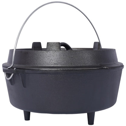 US Local Outdoor Camping Deep Pot For Camping Fireplace Cooking Barbecue Baking Campfire