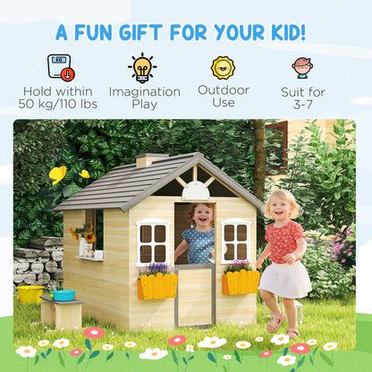 US Local Playhouse for Kids Outdoor Garden Pretend Play Games