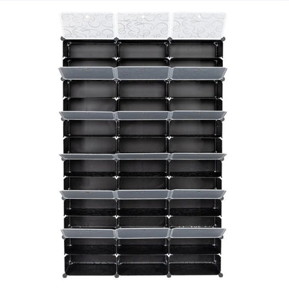 US Local 12 Layer Portable 72 Pairs Shoe Rack Storage Rack 36 Grid Tower Rack Storage Cabinet Bracket