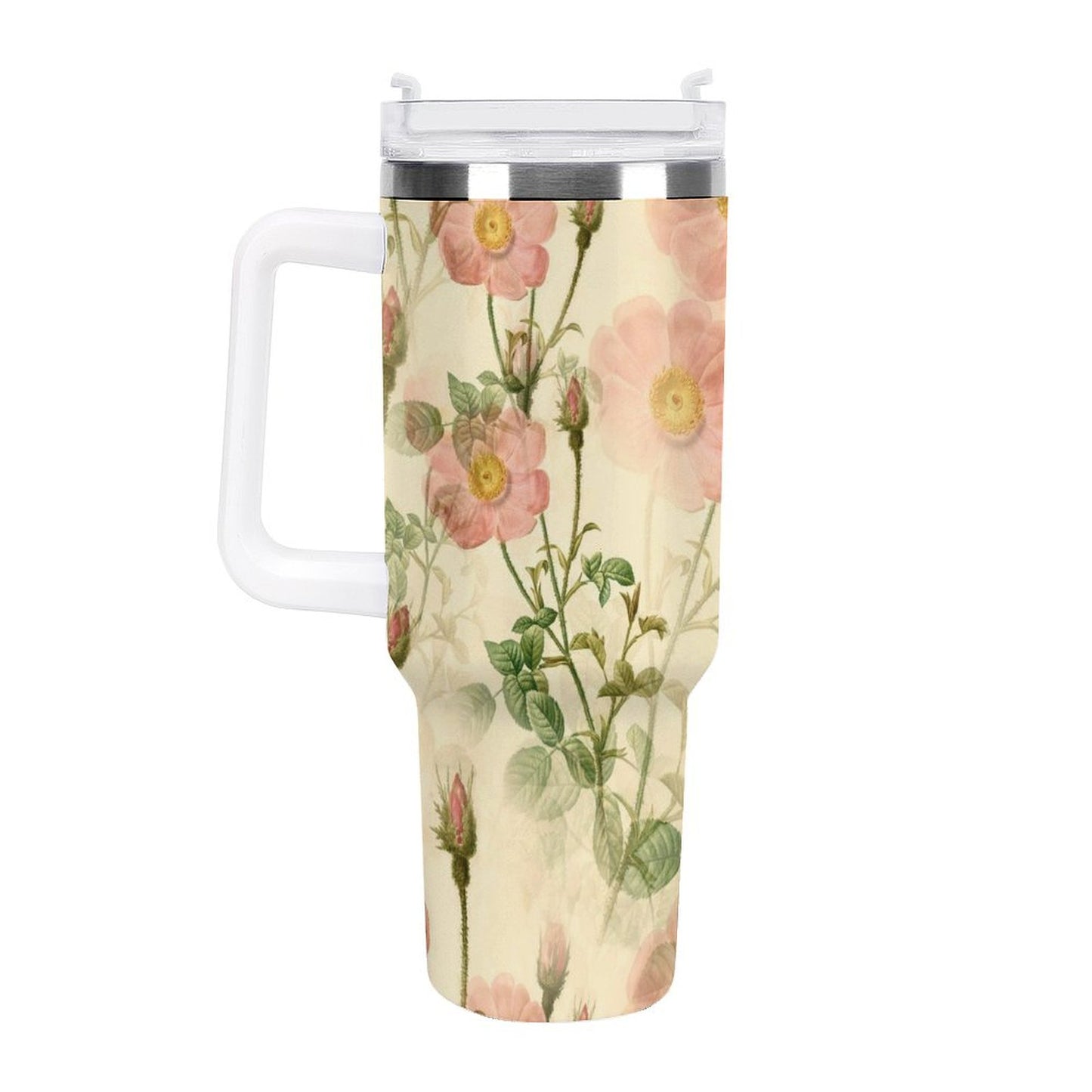 PHDT00118 POD US Local Tumbler 40 oz Large Capacity Car Cup Flowers