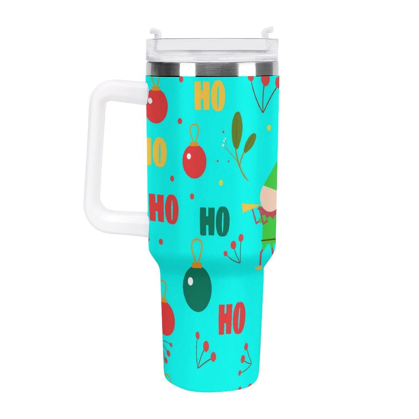 PHDT00289 POD US Local Tumbler 40 oz Large Capacity Car Cup Christmas Elf Green