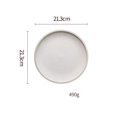 US Local Pure Color Matte Ceramic Plate