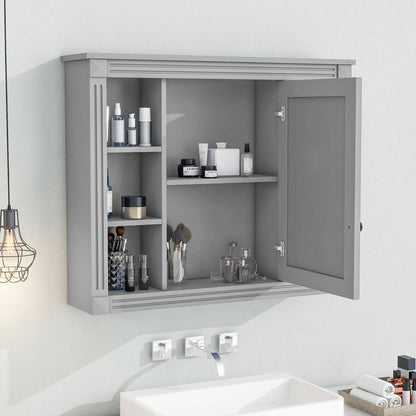 US Local Wall Mounted Bathroom Storage Cabinet Bathroom Wall Cabinet With Mirror