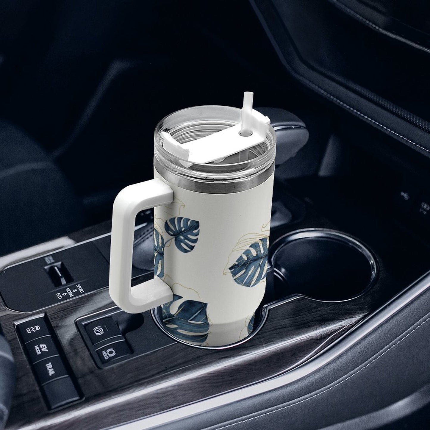 PHDT00030 POD US Local Tumbler 40 oz Large Capacity Car Cup Leaves, Phnom Penh