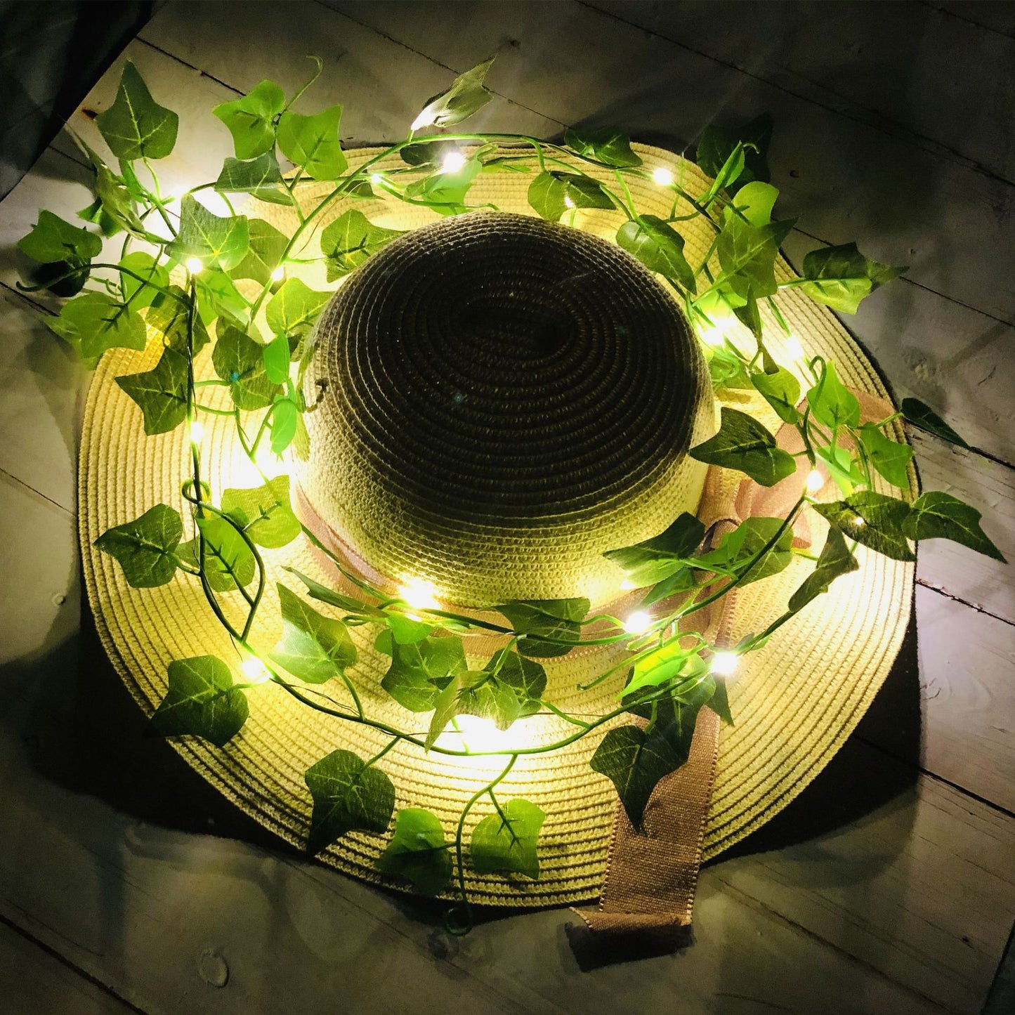 Thanksgiving Ivy Lighting Chain Eucalyptus Leaf Rattan