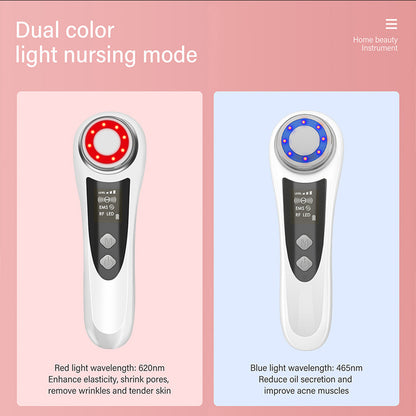 US Local RF & EMS Multi Functional Beauty Devices With Red Blue Light Therapy, Deep Cleansing On Skin Care Tools