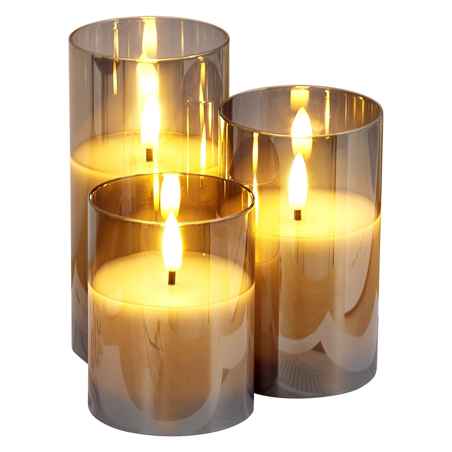 US Local Flameless LED Candles 3 Pack Battery Operated Candles With Remote Control, Realistic Flickering Candles For Safe Ambiance