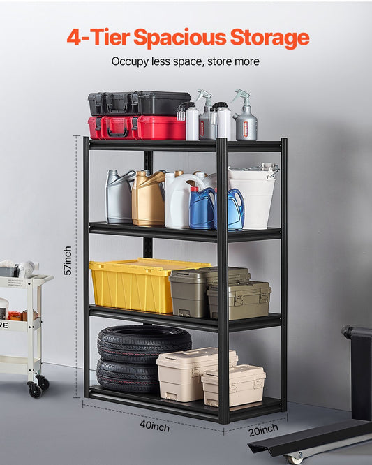 US Local Storage Shelves 4-tier Garage Storage Shelving