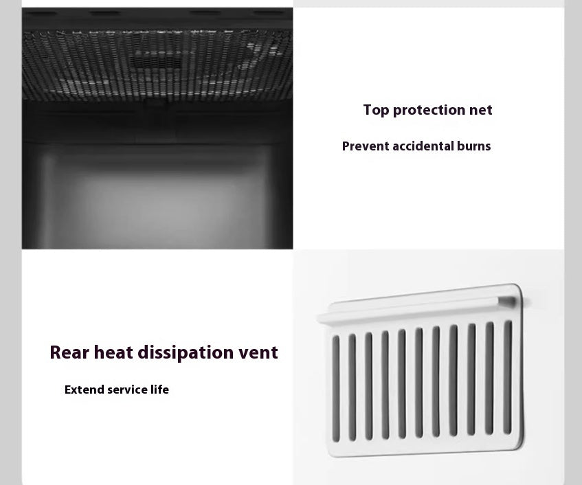 Visual Non Flip Electric Fryer Oven