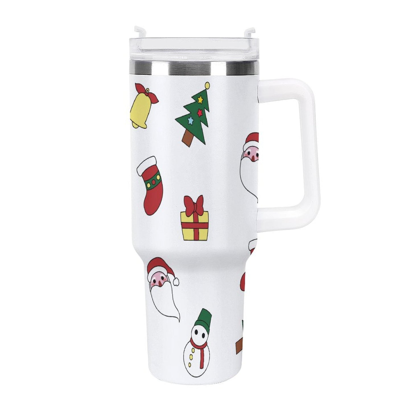 POD US Local 40oz Large Capacity Car Cup Christmas Santa Claus Presents Trees Snowman