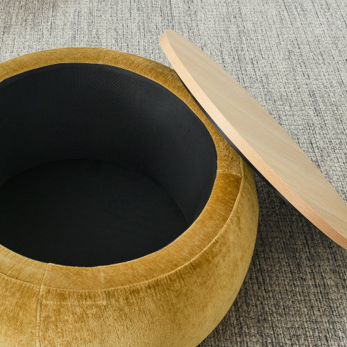 US Local Circular Storage Footstool 2-in-1 Function