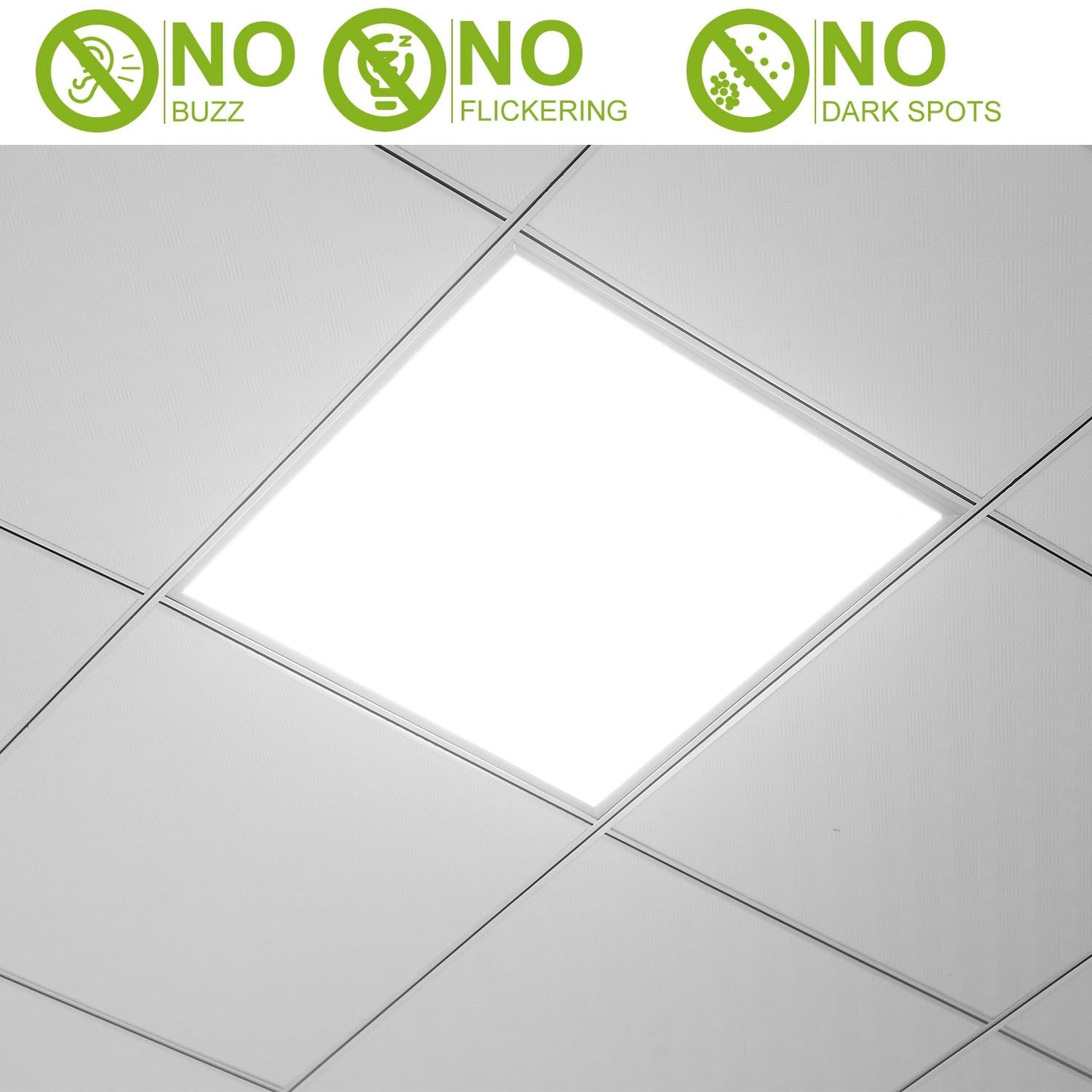 US Local 2Pcs Or 1Pcs 2FT X 2FT LED Panel Light Flat Ceiling Light 1 OR 3 Light Color Available Fedex Shipping