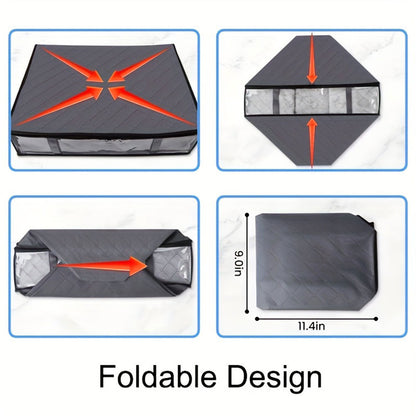 US Local 2 Pcs Over Wardrobe Storage Bag, Underbed Storage Containers, Storage Bin For Clothes, Blankets