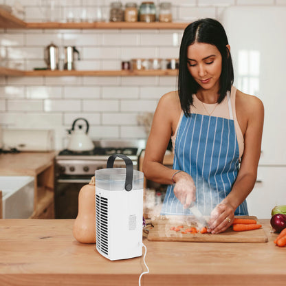 US Local 4 In 1 Portable Air Conditioner Fan Evaporative Air Cooler Water Mist Cooling Fan For Desktop 3 Speeds Nightlight