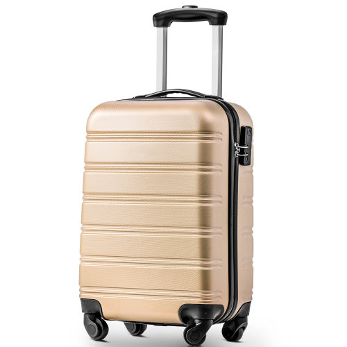 UK Local ABS Hard Shell Travel Trolley Suitcase 4 Wheel Luggage Set Hand Luggage, 20
