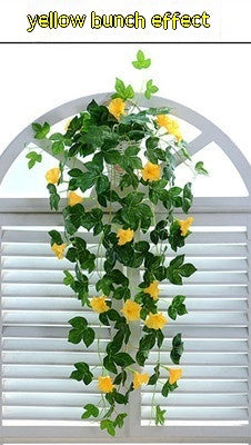 US Local Simulation Plant Morning Glory Ratten For Wall Hanging Decoration
