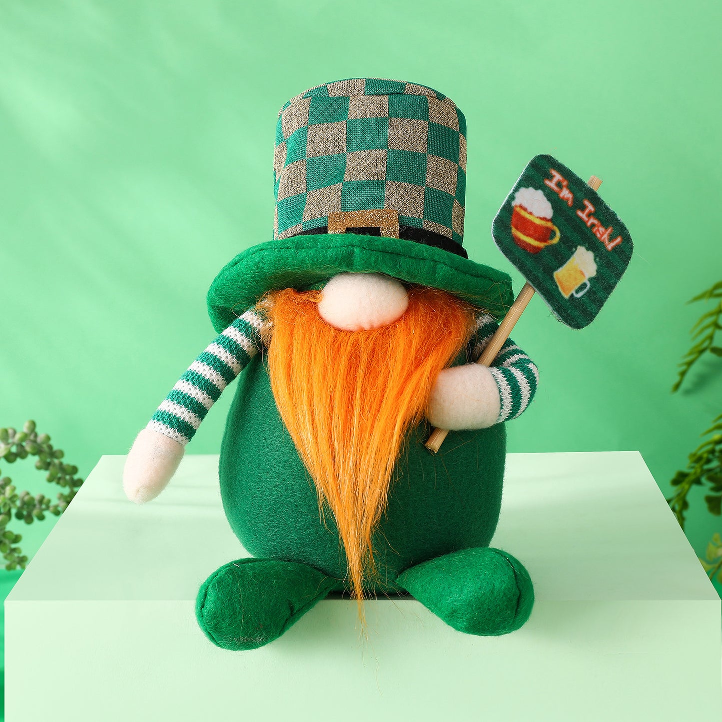St Patrick's Day Decoration Supplies Irish Day Faceless Doll