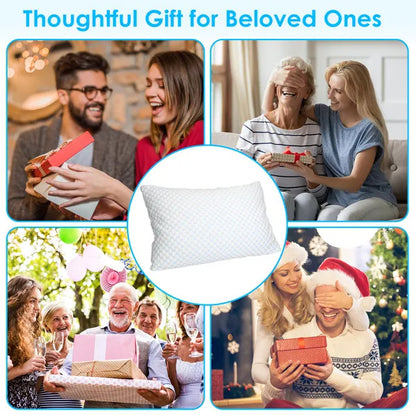 US Local 1 Pc Shredded Memory Foam Pillow Adjustable Cool Pillow With Extra Filling Machine Washable Cover For Side Back Stomach Sleepers