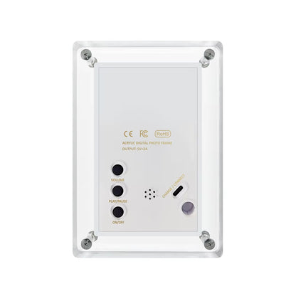 US Local Crystal Advertising Player Acrylic 5 Inch 4GB IPS Screen Digital Photo Frame For Gift