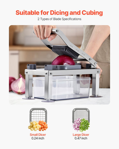 US Local Vegetable Chopper Mandoline Slicer All-in-1 Food Veggie Cutter 9 Blades