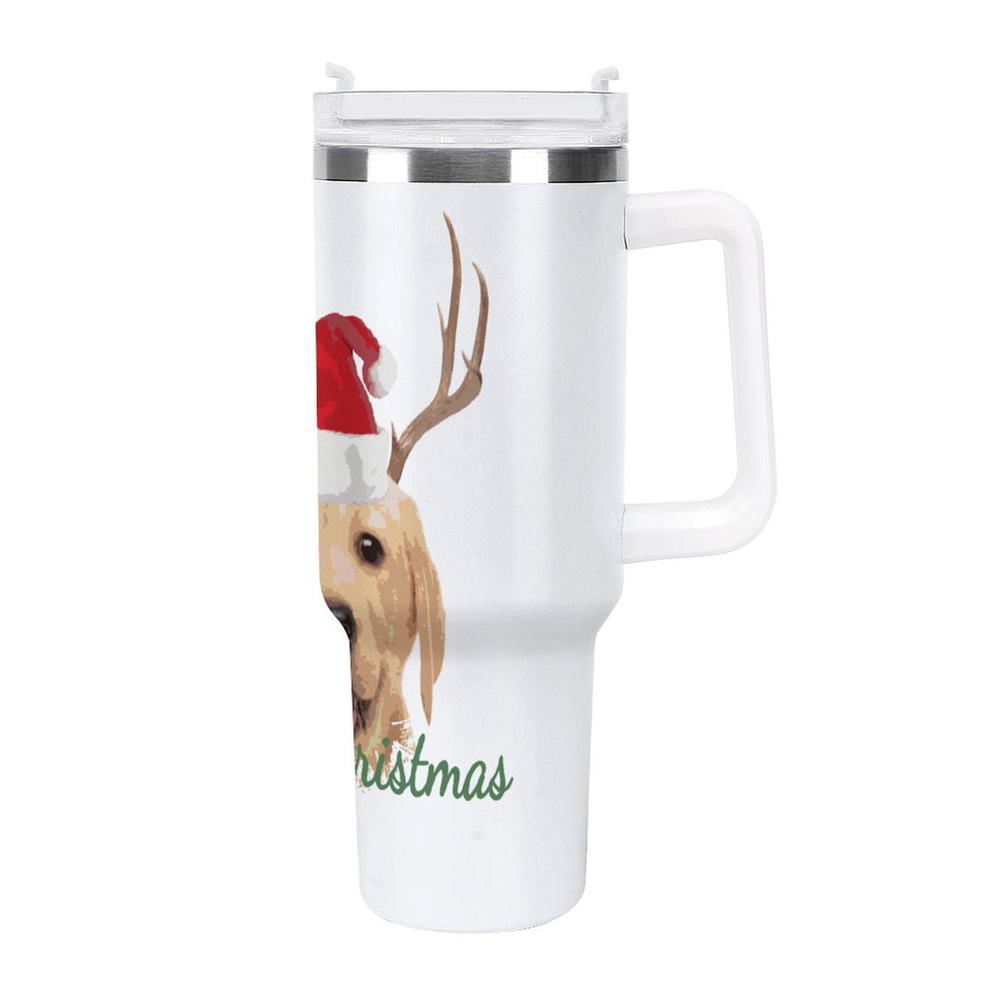 PHDT00061 POD US Local Tumbler 40 oz Large Capacity Car Cup Christmas Rabbit Snowflake