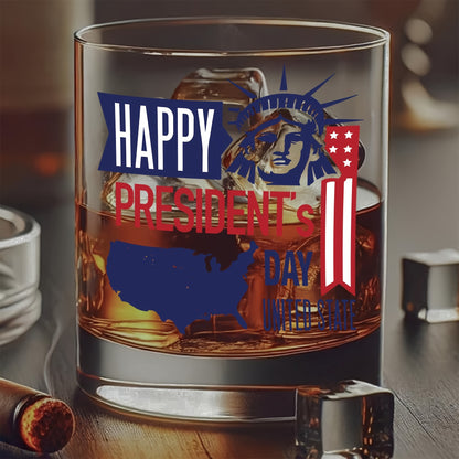 Presidents Day Mothers Day Whiskey Glass