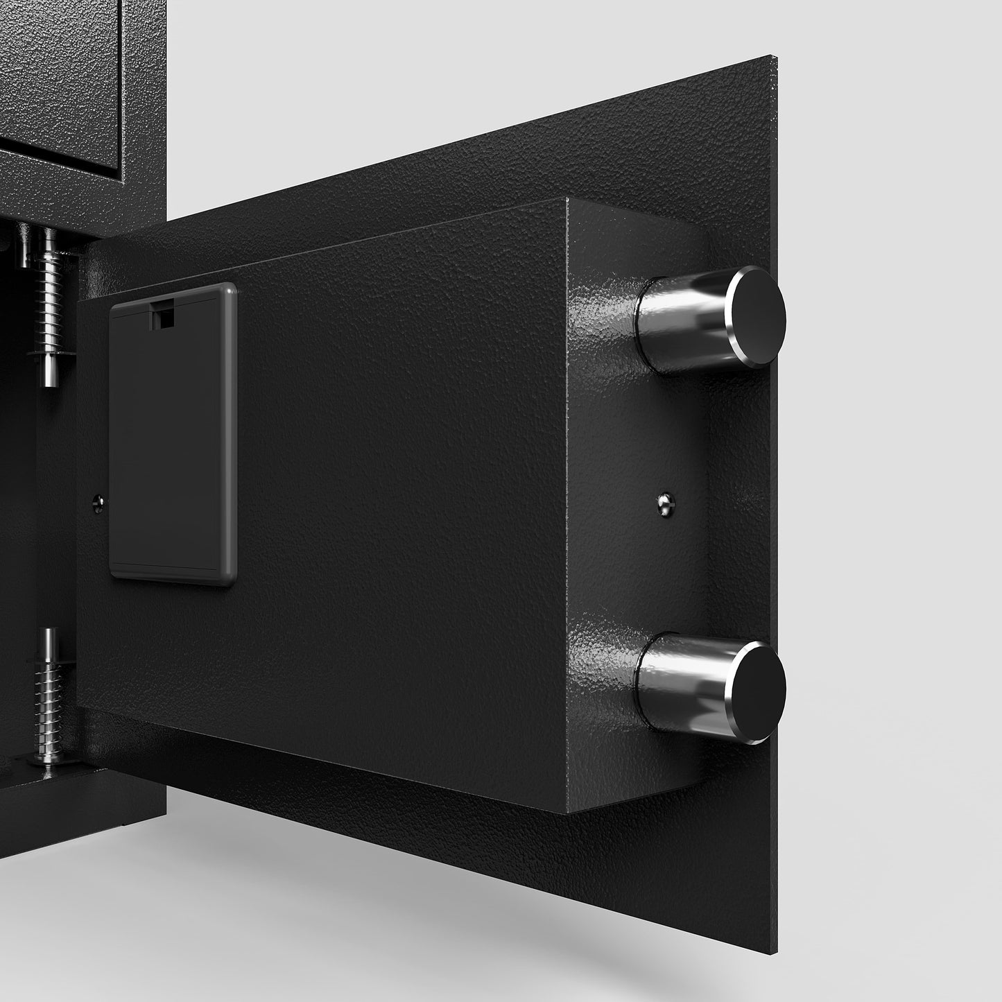 US Local Steel Security Safe And Lock Box With Electronic Keypad - Secure Cash, Jewelry, ID Documents, Black, 1.69Cubic Feet