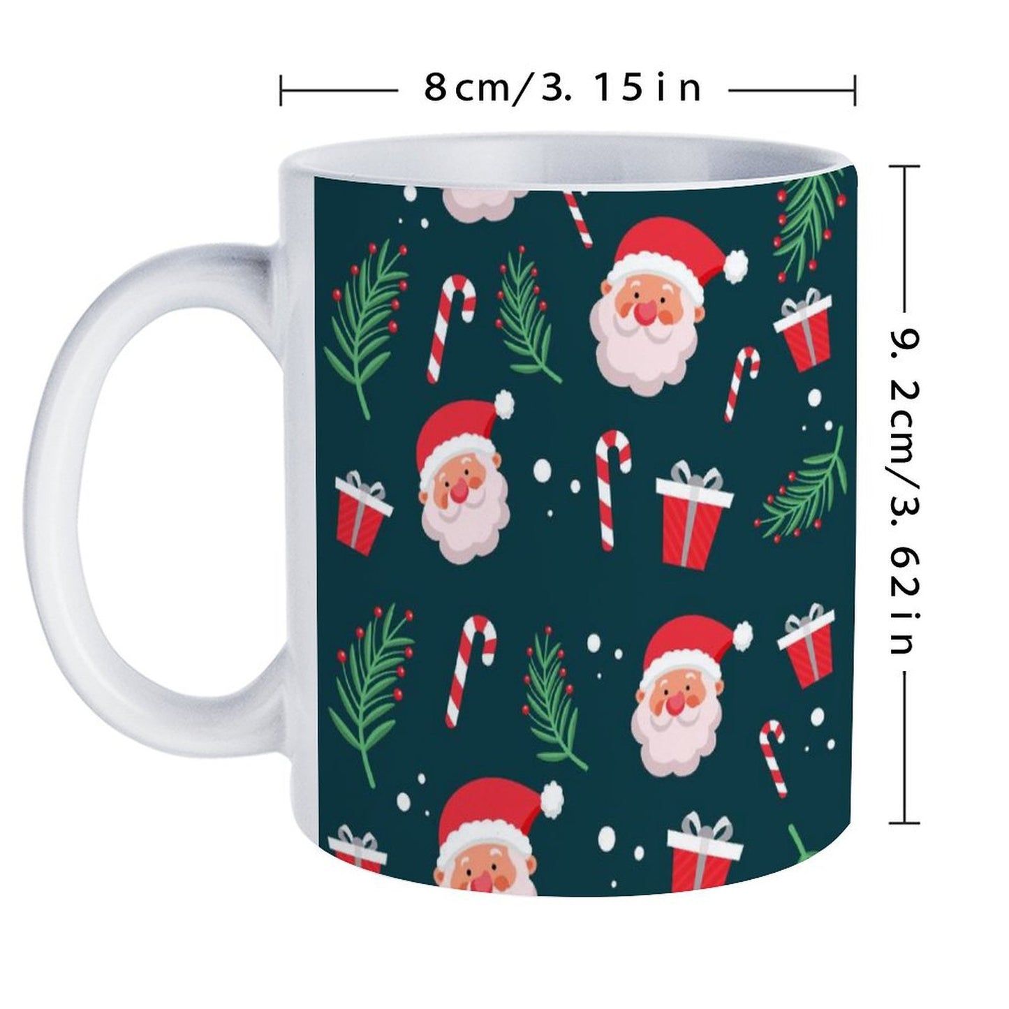 POD US Local White mug with full print, Christmas 0003