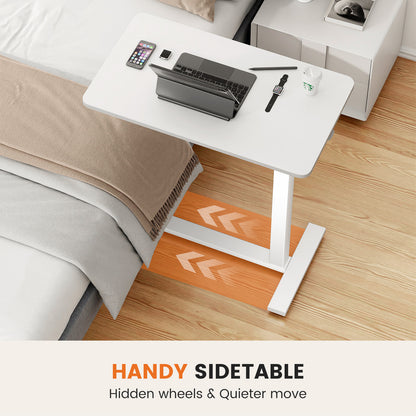 US Local Adjustable Mobile Bed Table, Computer Desk, Mobile Standing Table
