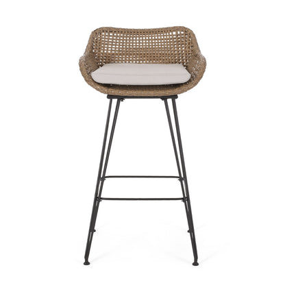 US Local PE Rattan BAR STOOL