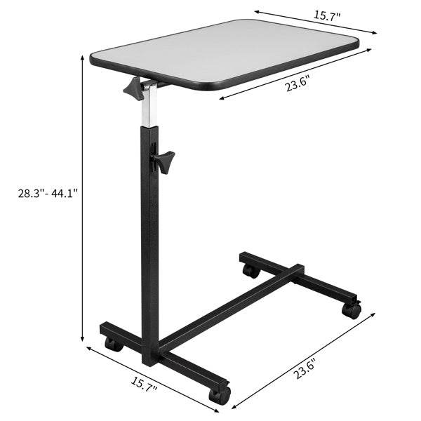 US Local Silver Gray Computer Desk With Brake