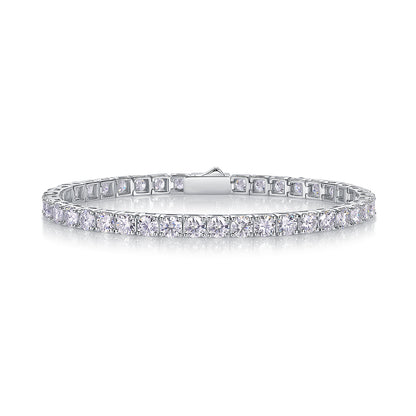 US Local Gravitation Luxury Fashion Mossan Diamond S925 Silver Bracelet