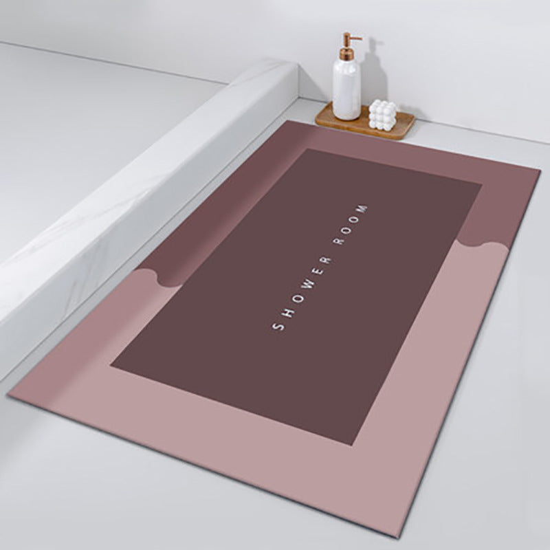 Bathroom Absorbent Rug Mat Rubber Quick-drying