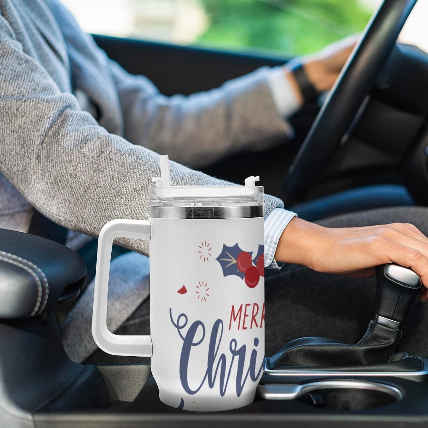 PHDT00177 POD US Local Tumbler 40 oz Large Capacity Car Cup Christmas