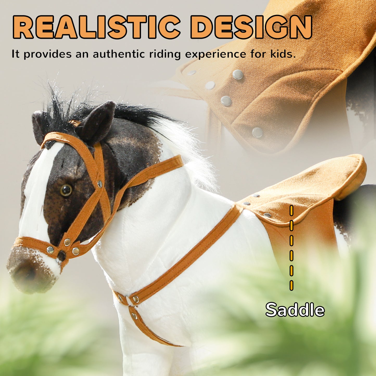 US Local Ride on Horse for Toddlers 3-8 Years Old