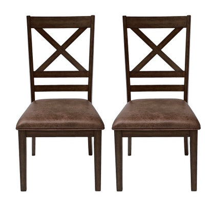 US Local Dining Chairs Set Of 2, Brown