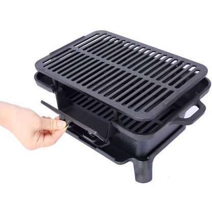 US Local Outdoor Oval Cast Iron Grill