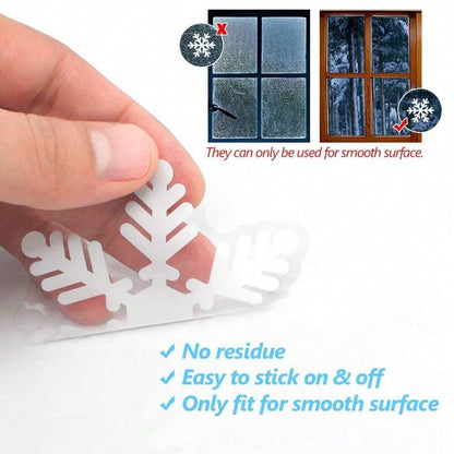 US Local 135Pcs Christmas Window Clings Snowflakes Window Decals Static Window Stickers For Christmas Decorations Window Decor Ornaments Xmas Party Supplies Thanksgiving Party Decor -5-Sheet,Christmas