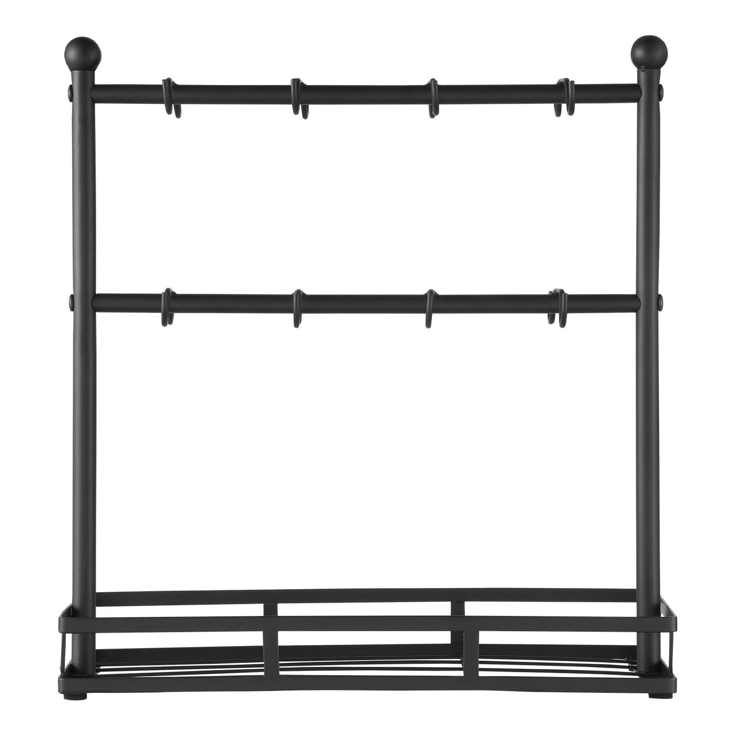 US Local Coffee Mug Holder For Countertop 16 Hooks Cup Rack With Storage Base Organizer