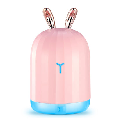 US Local 1Pc 220ml Cool Mist Humidifier Ultrasonic Air Diffuser Atomizer With 7 Color Breathing Lights Auto Off Office Home Yoga