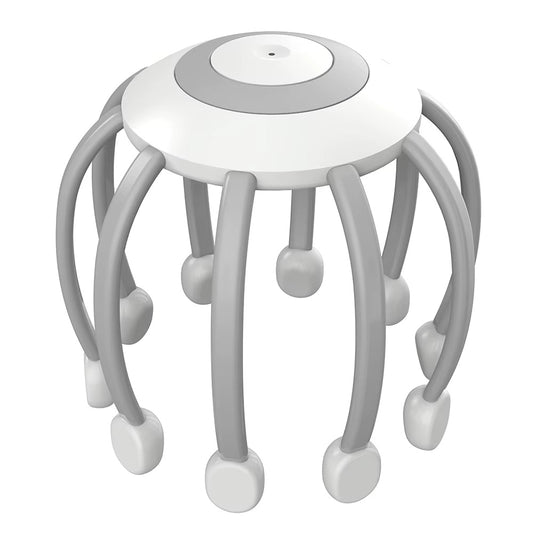 US Local Portable Octopus Electric Head Massager With 10 Detachable Claws 4 Modes Vibration Massage To Relieve Scalp Fatigue