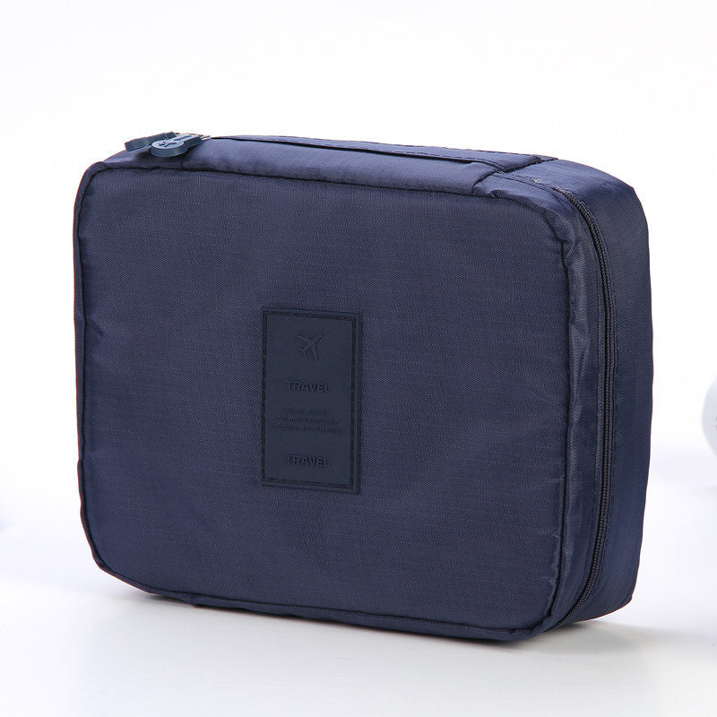 USA Local Portable Cosmetic Bag Waterproof Divider Multi-grid Pockets Toiletry Bags Travel Storage Handbags Women Make Up Bag