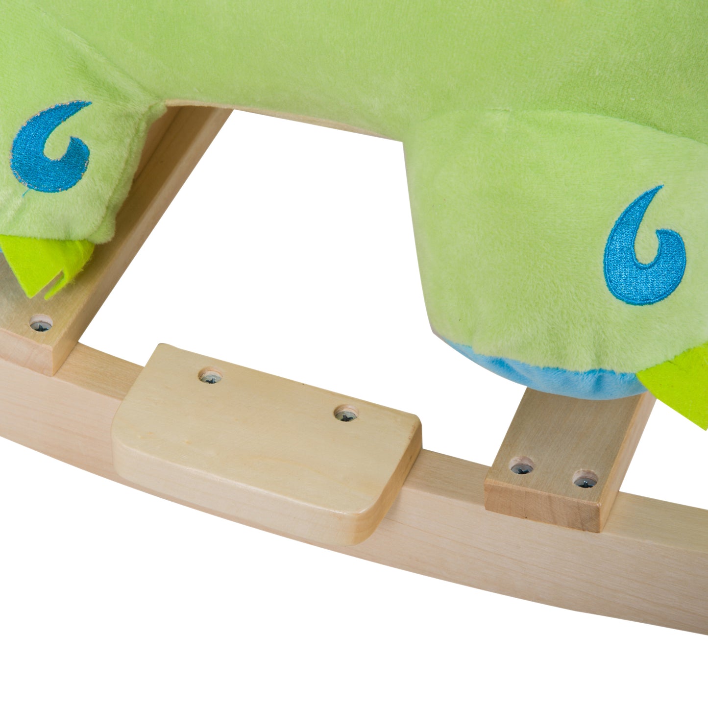 US Local Kids Plush Ride-On Rocking Horse Toy Dinosaur Ride on Rocker with Realistic Sounds