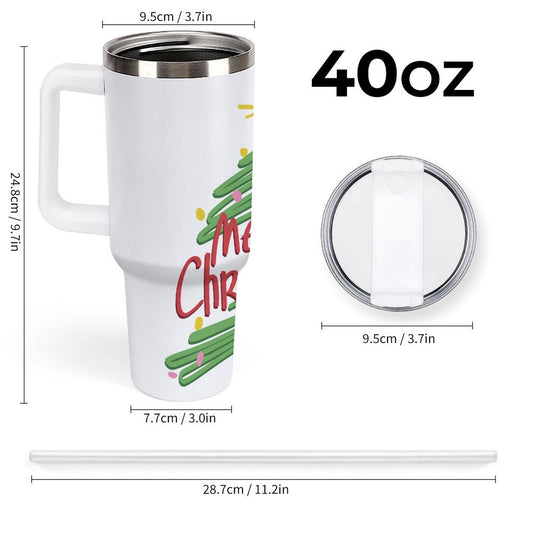 PHDT00319 POD US Local Tumbler 40 oz Large Capacity Car Cup Christmas Tree