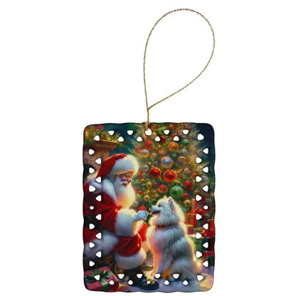 US Local American Eskimos And Santa Claus Porcelain Decorations Christmas Tree Hanging Decorations