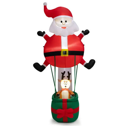 US Local 8 Feet Christmas Decorations,Inflatable Santa Claus And Reindeer